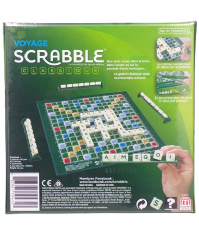 Jeux de société Mattel France Scrabble Voyage - Jouets